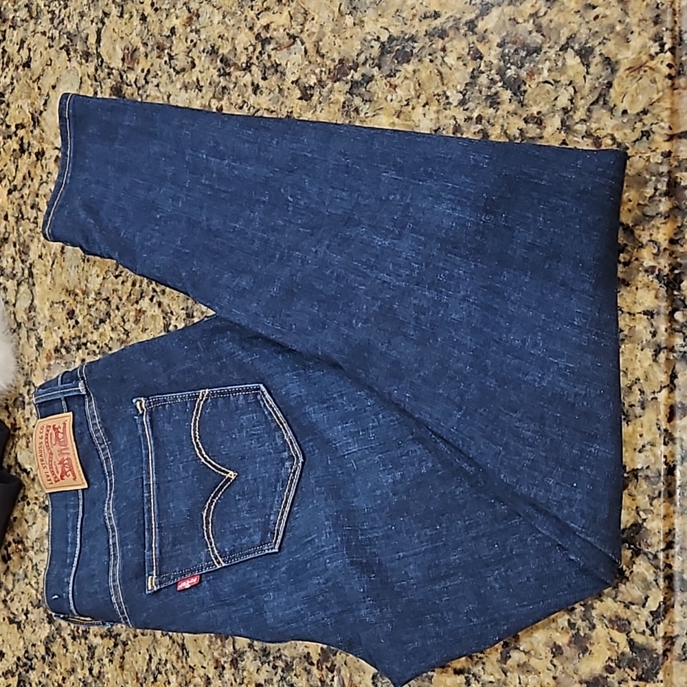 💗LEVI 720 HIGH RISE SUPER SKINNY‎ SIZE 31 BLUE DENIM JEANS